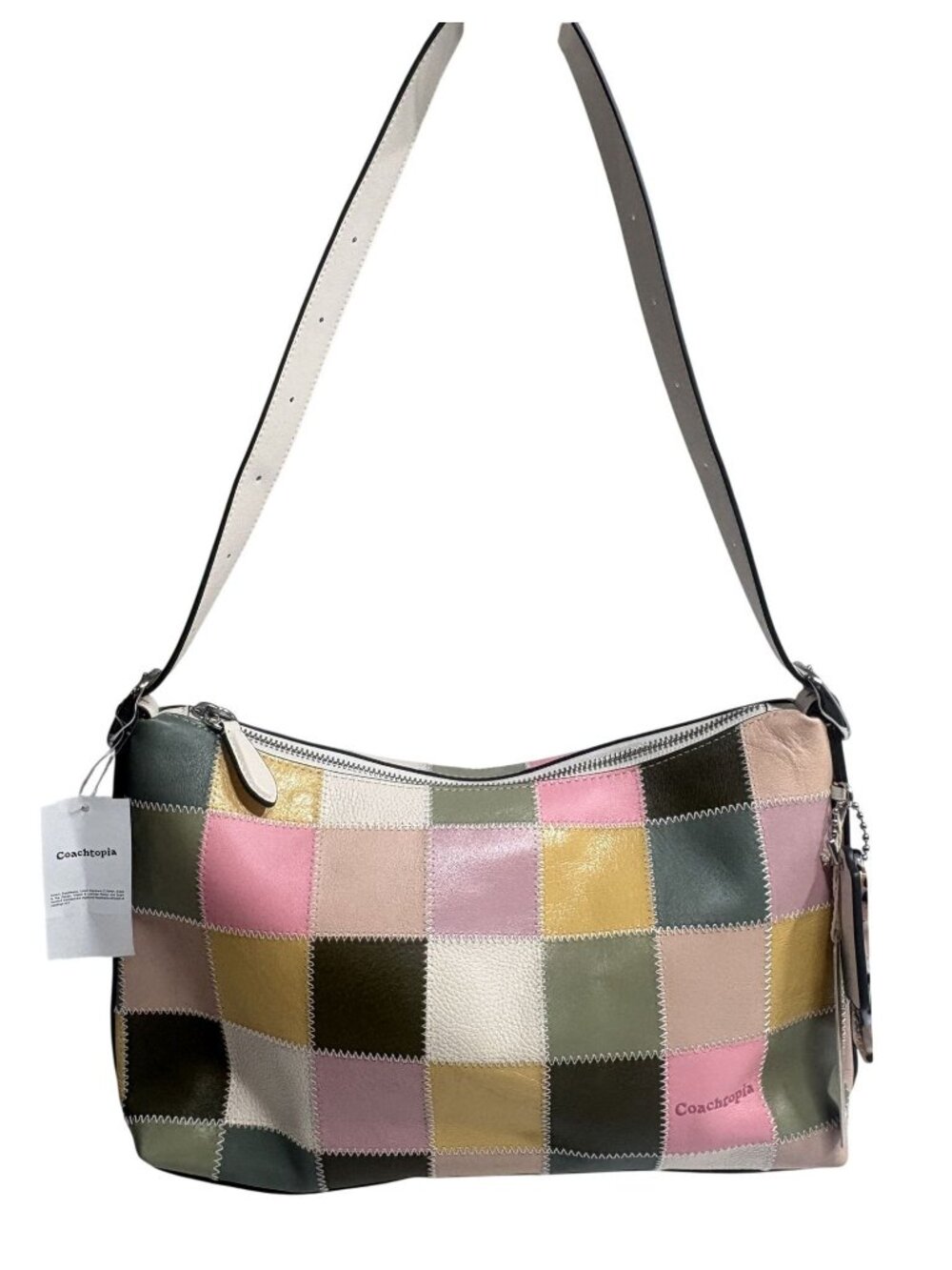 Coach Coachtopia Alter/Ego Slouchy Shoulder Bag in Pink/Olive Multi